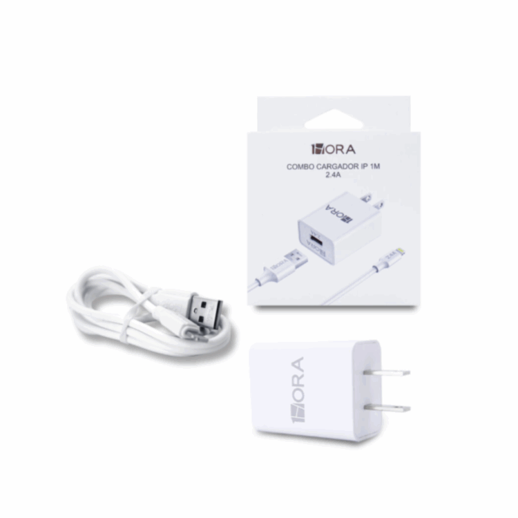 Combo cargador iphone