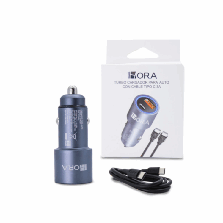 Cargador para auto tipo c